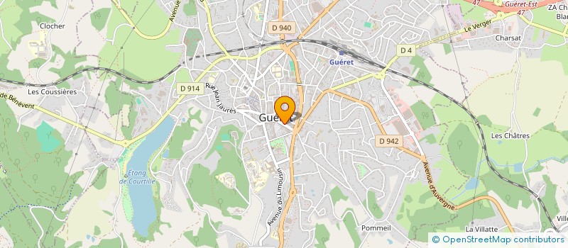 localisation de l'entreprise MONSIEUR PATRICK DUTTO  GUERET