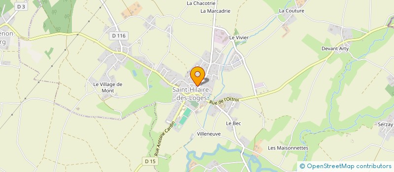 localisation de l'entreprise MONSIEUR PATRICK DUVAL  SAINT-HILAIRE-DES-LOGES