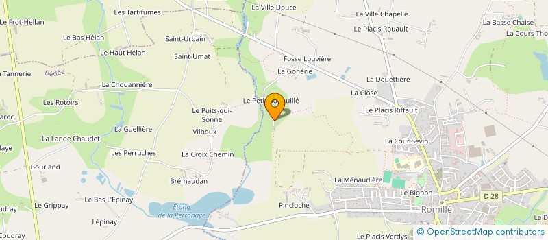 localisation de l'entreprise MONSIEUR PATRICK DUVAL à ROMILLE