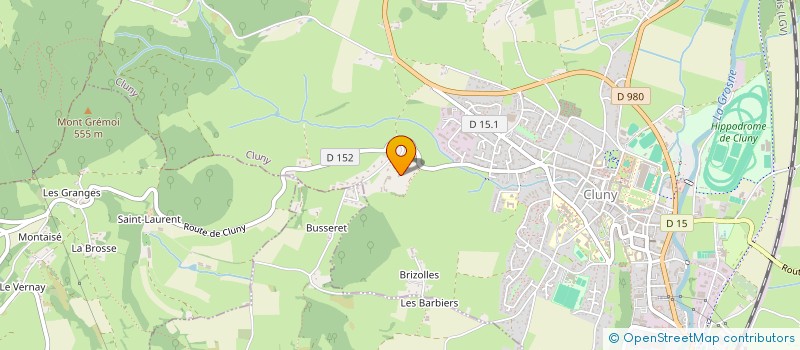 localisation de l'entreprise MONSIEUR PATRICK ENOT  CLUNY