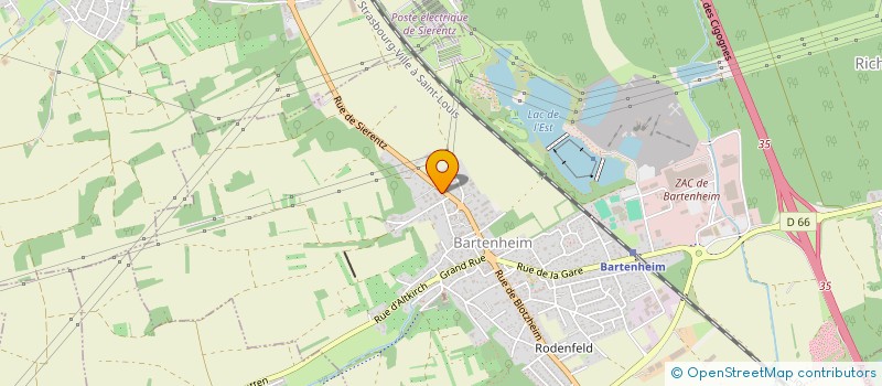 localisation de l'entreprise MONSIEUR PATRICK ERB  BARTENHEIM