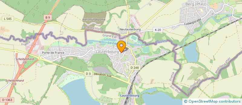 localisation de l'entreprise MONSIEUR PATRICK ERBS  LAUTERBOURG