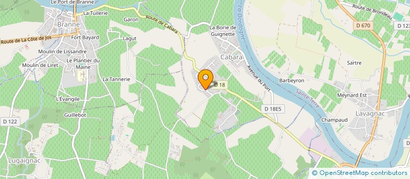 localisation de l'entreprise MONSIEUR PATRICK ESBEN  GENISSAC