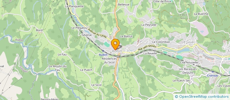 localisation de l'entreprise MONSIEUR PATRICK ESCALERA  AUBIN