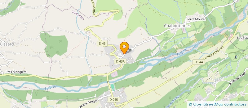 localisation de l'entreprise MONSIEUR PATRICK ESCALLIER  CHABOTTES