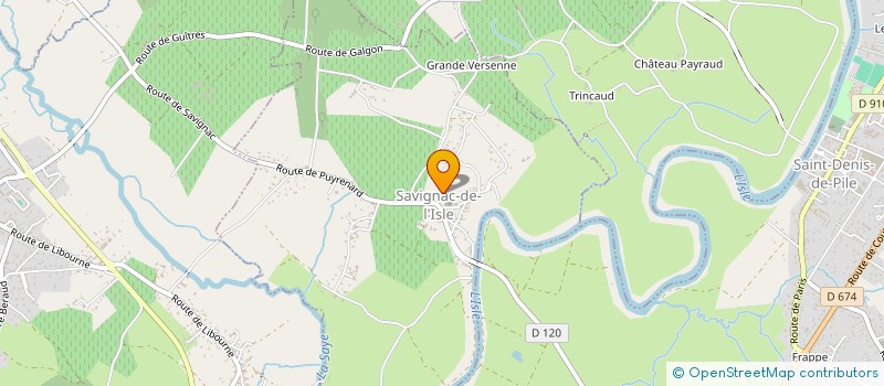 localisation de l'entreprise MONSIEUR PATRICK ESCLASSE  SAVIGNAC-DE-L'ISLE