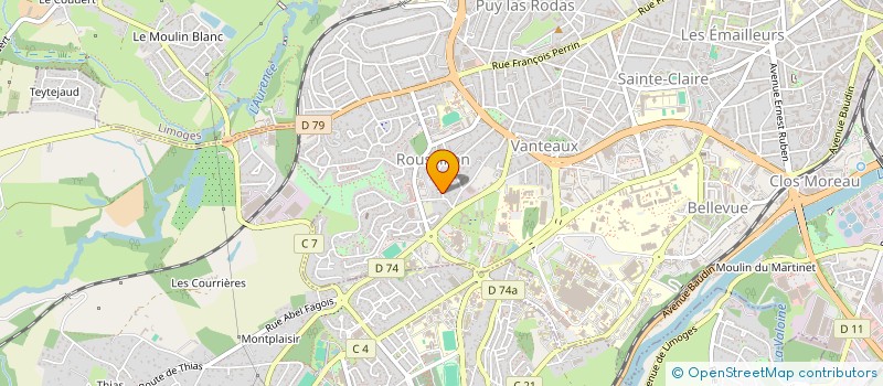 localisation de l'entreprise MONSIEUR PATRICK EURIEULT à LIMOGES