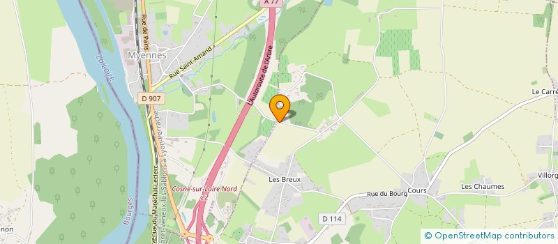 localisation de l'entreprise MONSIEUR PATRICK EUSTACHE à COSNE-COURS-SUR-LOIRE