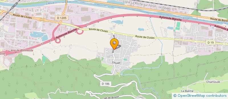 localisation de l'entreprise MONSIEUR PATRICK EXCOFFON  BONNEVILLE