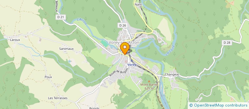 localisation de l'entreprise MONSIEUR PATRICK EYRAUD  VOREY