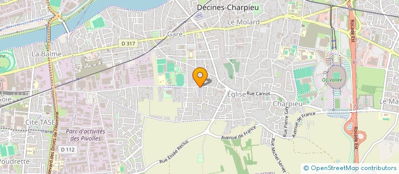 localisation de l'entreprise MONSIEUR PATRICK FAGOT  DECINES-CHARPIEU