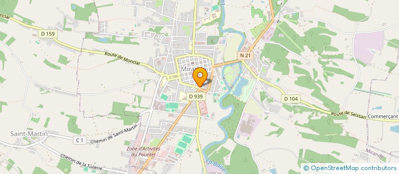 localisation de l'entreprise MONSIEUR PATRICK FANTON  MIRANDE