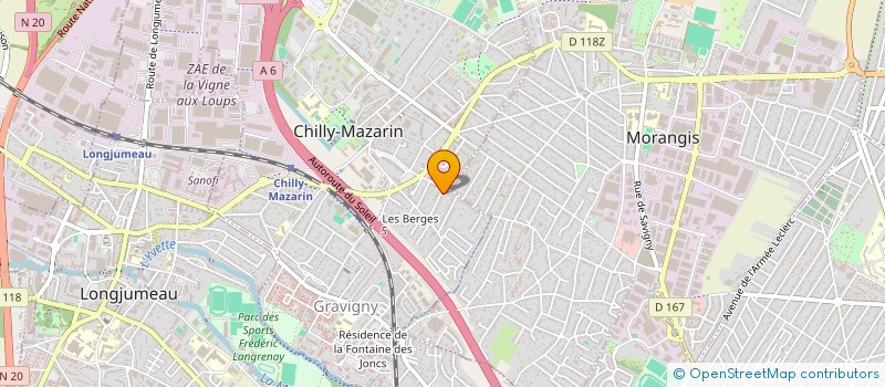 localisation de l'entreprise MONSIEUR PATRICK FARIA RAMALHO  CHILLY-MAZARIN