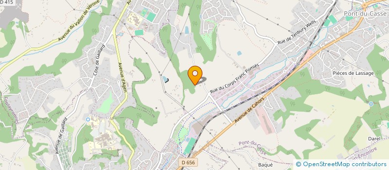 localisation de l'entreprise MONSIEUR PATRICK FAURE DERE  PONT-DU-CASSE