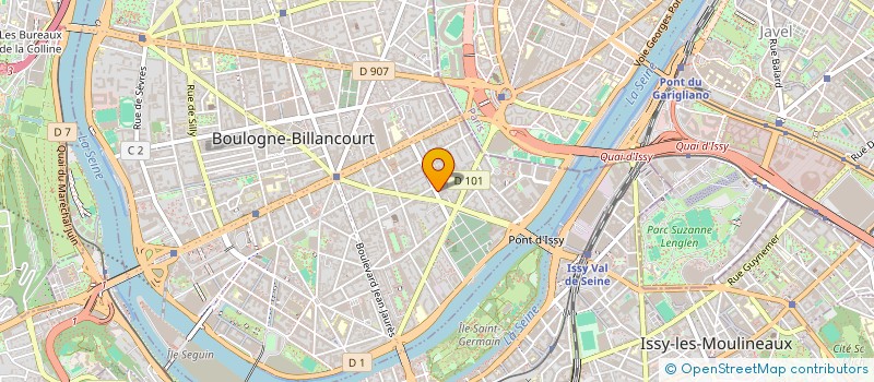 localisation de l'entreprise MONSIEUR PATRICK FERAUD à BOULOGNE-BILLANCOURT