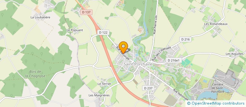 localisation de l'entreprise MONSIEUR PATRICK FEVRIER  SAINT-PORCHAIRE