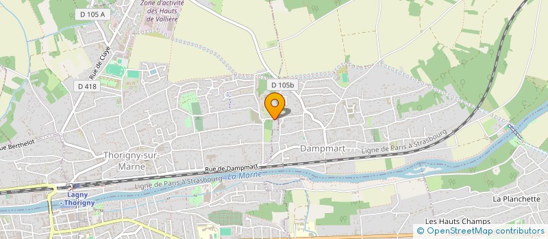 localisation de l'entreprise MONSIEUR PATRICK FHAL  THORIGNY-SUR-MARNE