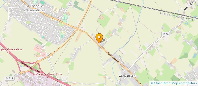 localisation de l'entreprise MONSIEUR PATRICK FICHELLE  LA CHAPELLE-D'ARMENTIERES