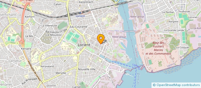 localisation de l'entreprise MONSIEUR PATRICK FICHOU à LORIENT