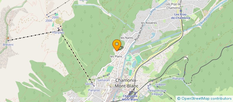 localisation de l'entreprise MONSIEUR PATRICK FILLON à CHAMONIX-MONT-BLANC