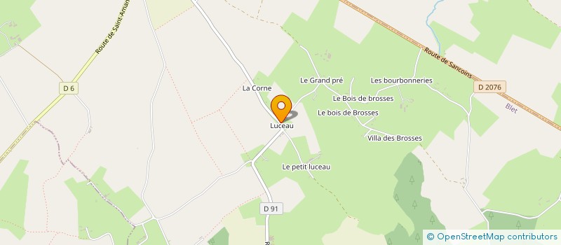 localisation de l'entreprise MONSIEUR PATRICK FLAMBARD à BLET