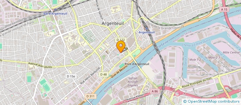 localisation de l'entreprise MONSIEUR PATRICK FNEICHE  ARGENTEUIL