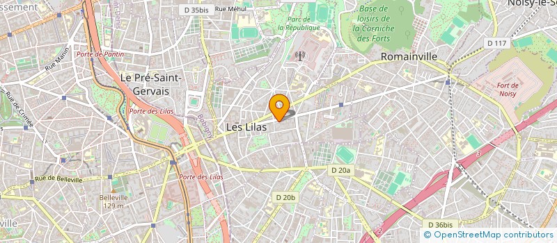 localisation de l'entreprise MONSIEUR PATRICK FOESSEL à LES LILAS