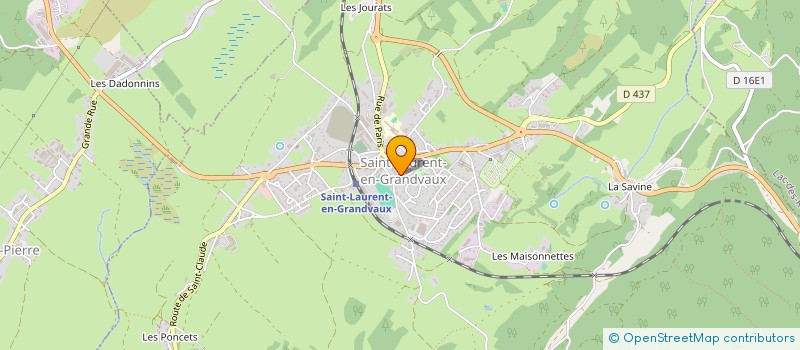 localisation de l'entreprise MONSIEUR PATRICK FOISSOTTE  SAINT-LAURENT-EN-GRANDVAUX