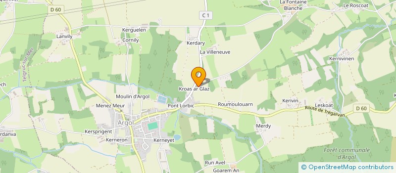 localisation de l'entreprise MONSIEUR PATRICK FONTAINE  TELGRUC-SUR-MER