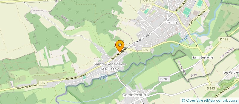 localisation de l'entreprise MONSIEUR PATRICK FOSSEY  SAINTE-GENEVIEVE-LES-GASNY