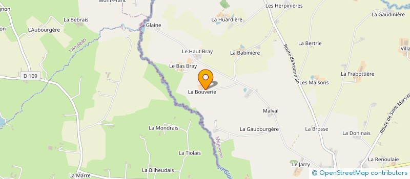 localisation de l'entreprise MONSIEUR PATRICK FOUET à ST ELLIER DU MAINE