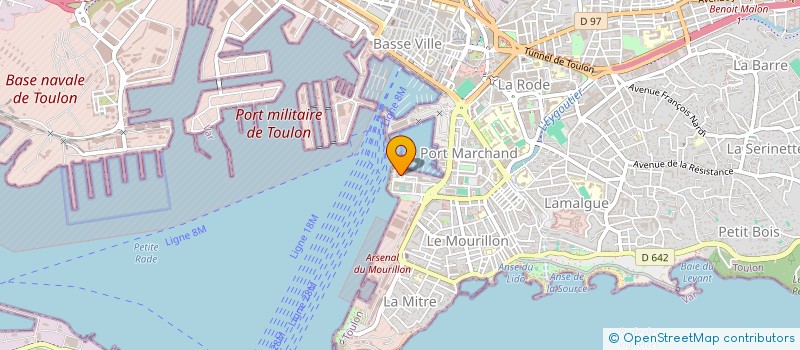 localisation de l'entreprise MONSIEUR PATRICK FOURLINNIE  TOULON