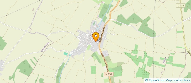 localisation de l'entreprise MONSIEUR PATRICK FOURNEAU  VALLAN