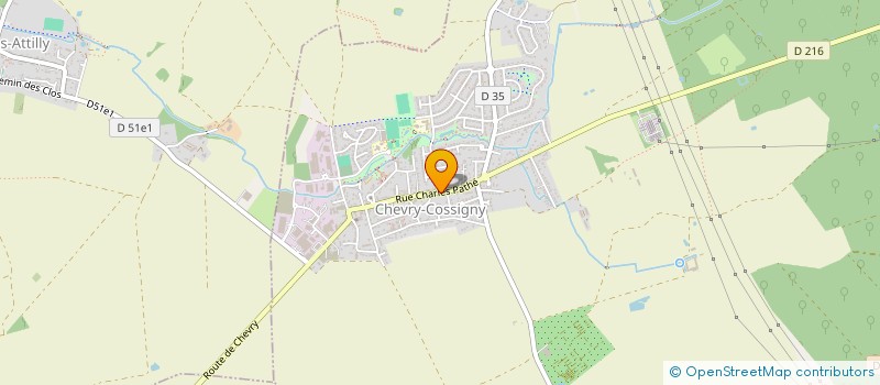 localisation de l'entreprise MONSIEUR PATRICK FOURNIER  CHEVRY-COSSIGNY