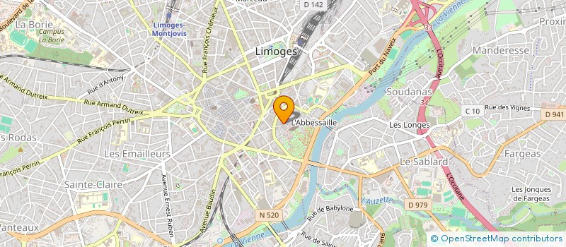localisation de l'entreprise MONSIEUR PATRICK FOURNIERE à LIMOGES