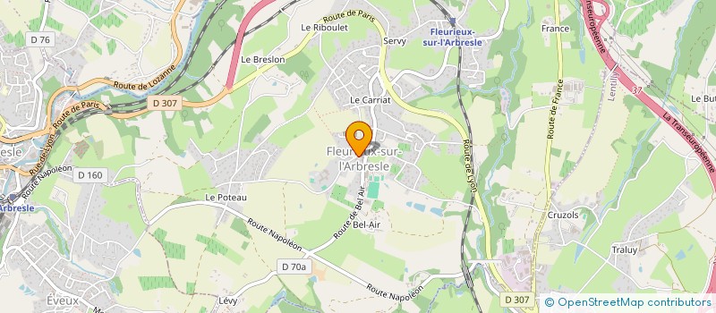 localisation de l'entreprise MONSIEUR PATRICK FRANCHINO  FLEURIEUX-SUR-L'ARBRESLE