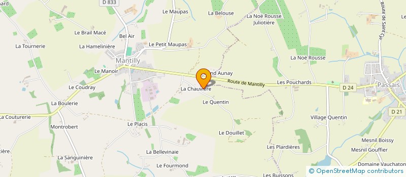localisation de l'entreprise MONSIEUR PATRICK FRANCOIS à MANTILLY