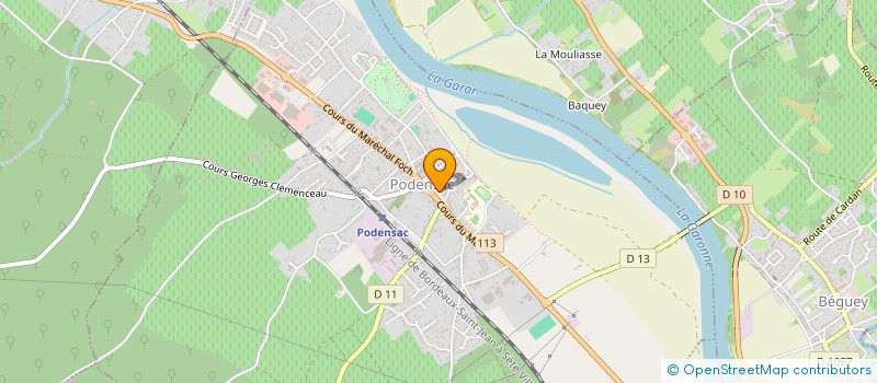 localisation de l'entreprise MONSIEUR PATRICK FRECHAUT  PODENSAC