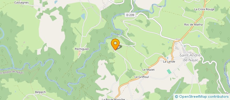 localisation de l'entreprise MONSIEUR PATRICK FRECHET à SAINT-ANDRE-DE-NAJAC