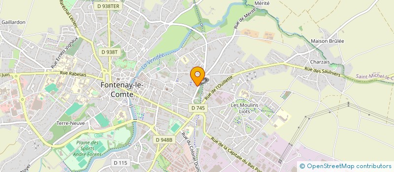 localisation de l'entreprise MONSIEUR PATRICK FRELAND  FONTENAY-LE-COMTE