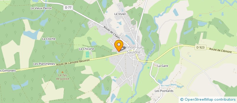 localisation de l'entreprise MONSIEUR PATRICK FRICHETEAU à BRINON-SUR-SAULDRE