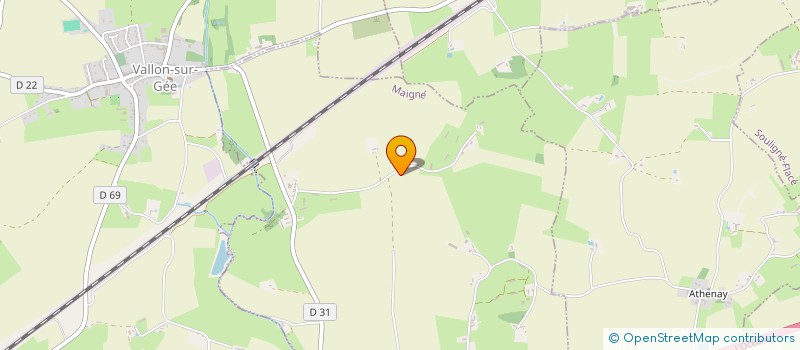 localisation de l'entreprise MONSIEUR PATRICK FROGER  MAIGNE