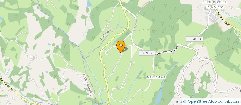 localisation de l'entreprise MONSIEUR PATRICK FRUGIER  SAINT-BONNET-LA-RIVIERE