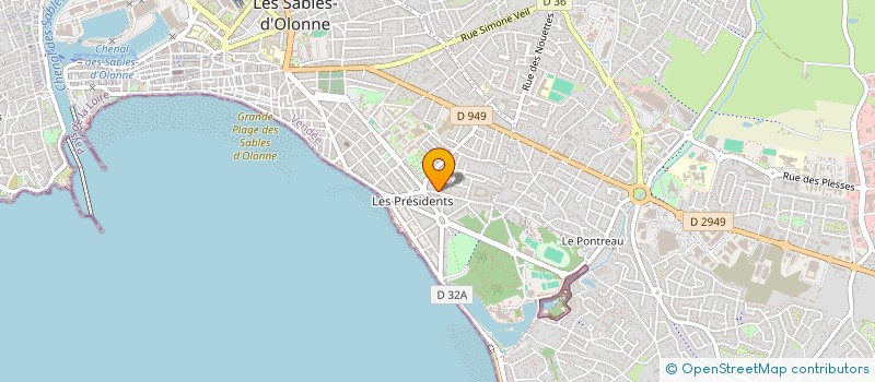 localisation de l'entreprise MONSIEUR PATRICK FURAUT à LES SABLES D'OLONNE