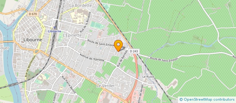 localisation de l'entreprise MONSIEUR PATRICK GAILLARD à LIBOURNE