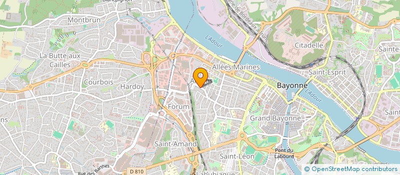 localisation de l'entreprise MONSIEUR PATRICK GAILLARD à BAYONNE