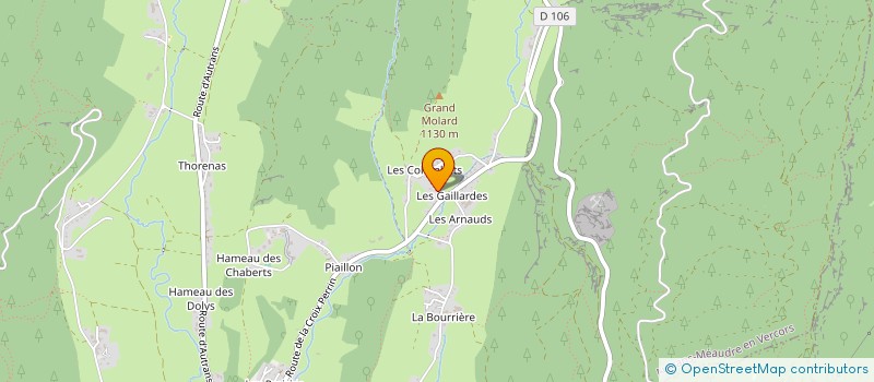 localisation de l'entreprise MONSIEUR PATRICK GAILLARD  AUTRANS-MEAUDRE EN VERCORS