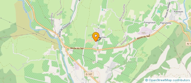 localisation de l'entreprise MONSIEUR PATRICK GAILLARD  ALBA-LA-ROMAINE