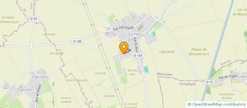 localisation de l'entreprise MONSIEUR PATRICK GAINE  ERCHEU