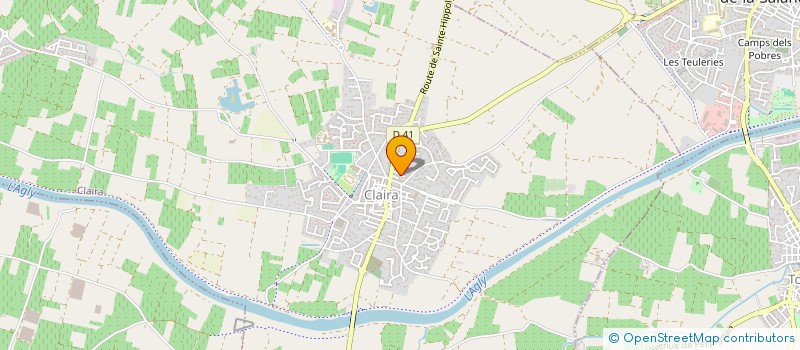 localisation de l'entreprise MONSIEUR PATRICK GALERA  CLAIRA